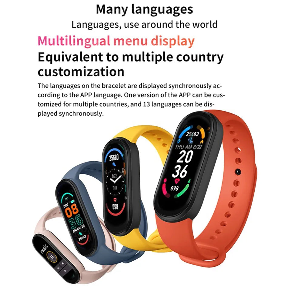 FitFanatic Smart Watch Men Women Fitness Smart Bracelet