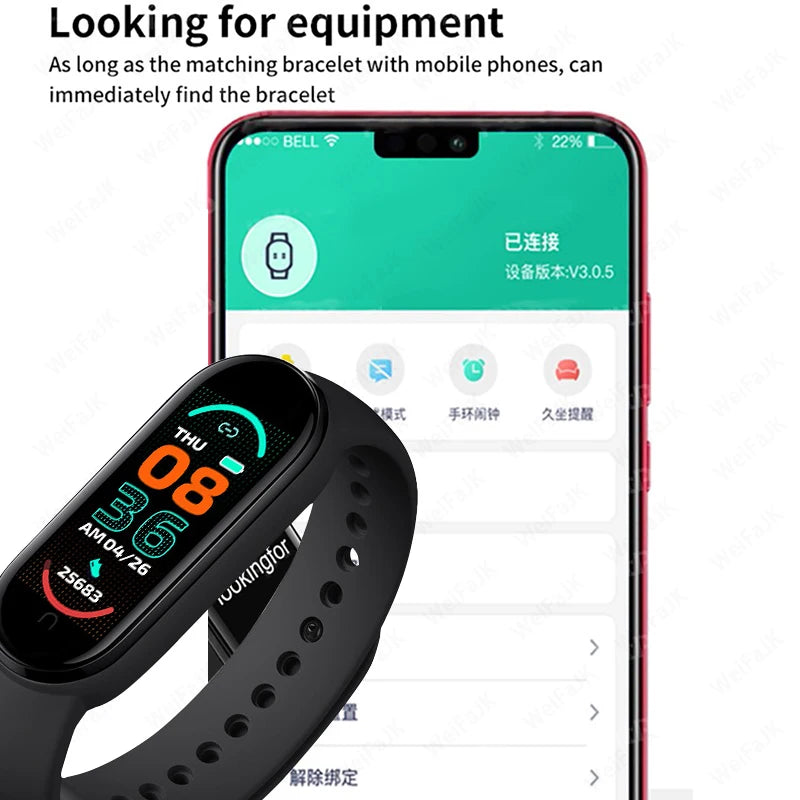 FitFanatic Smart Watch Men Women Fitness Smart Bracelet