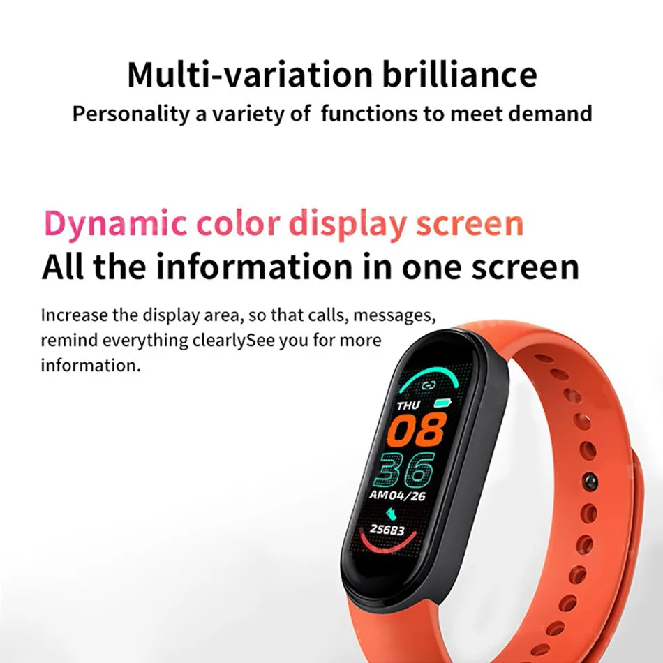 FitFanatic Smart Watch Men Women Fitness Smart Bracelet