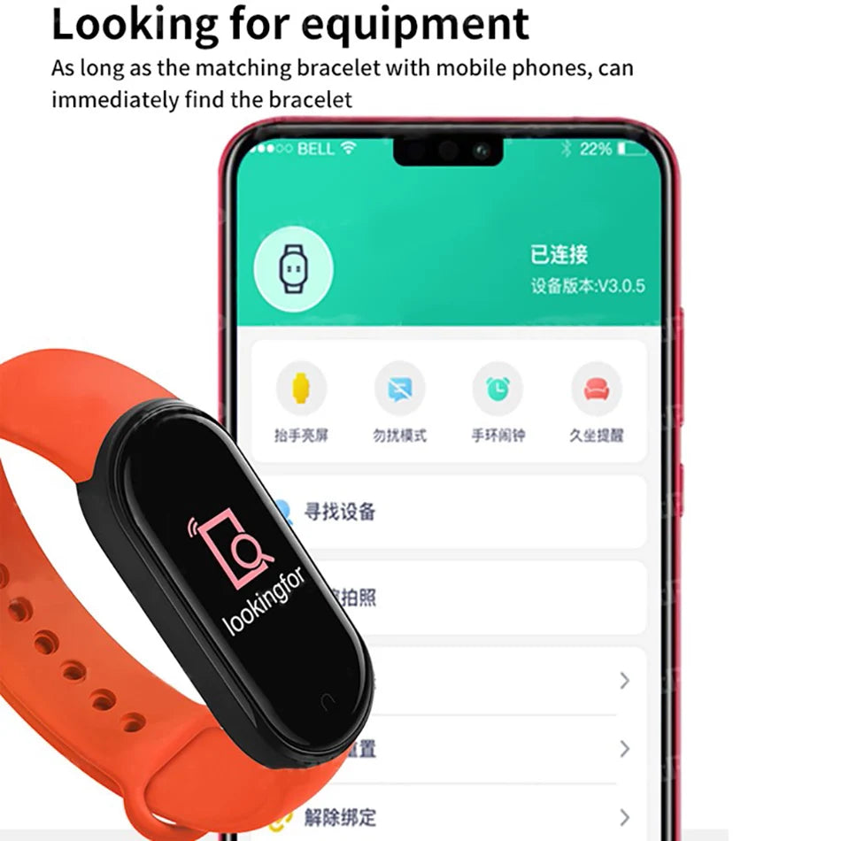 FitFanatic Smart Watch Men Women Fitness Smart Bracelet