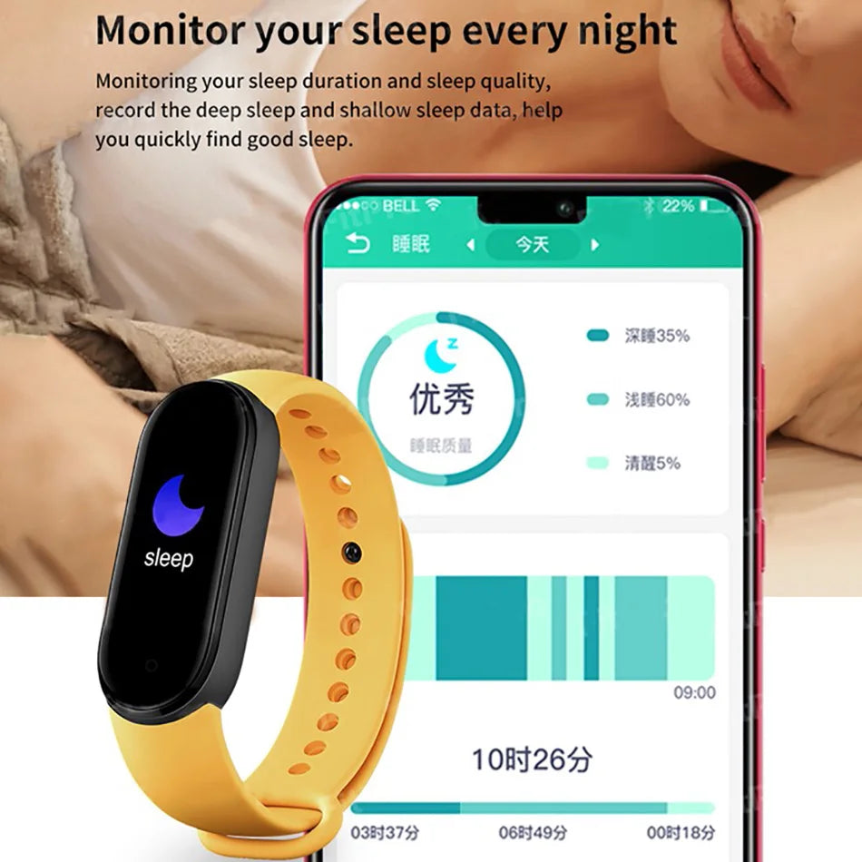 FitFanatic Smart Watch Men Women Fitness Smart Bracelet